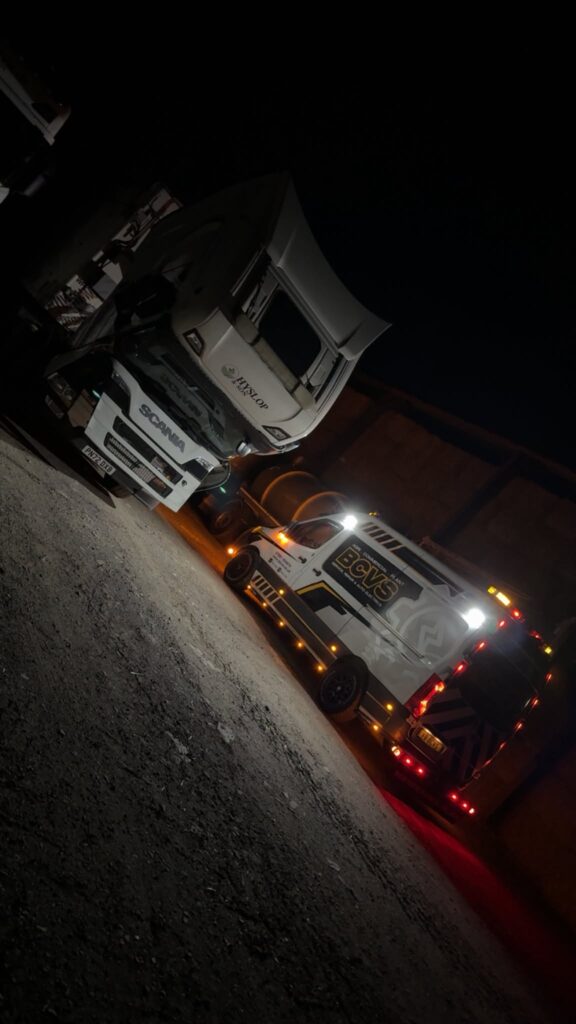 BCVS responding to HGV at night